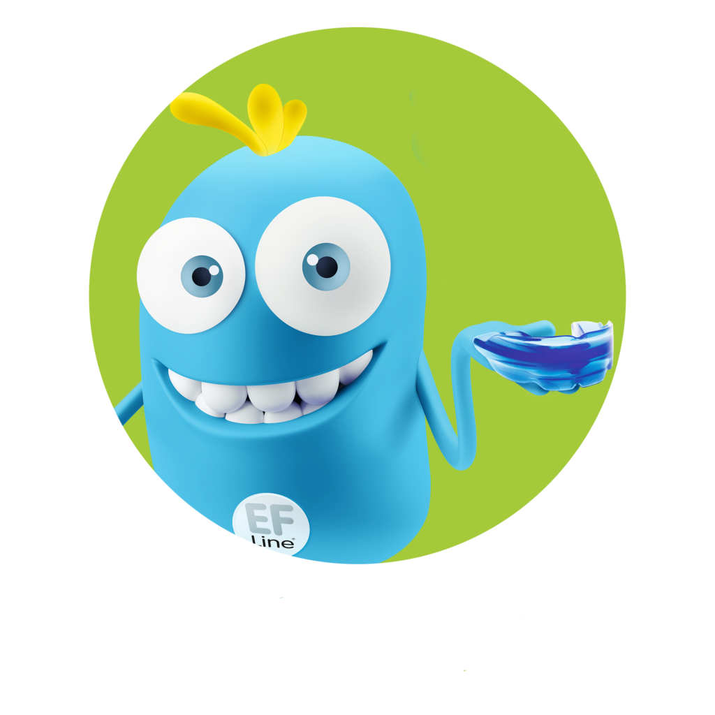 Logo bulle sourit, gouttière dans la main